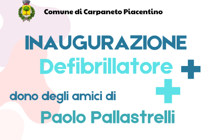 Inaugurazione nuova postazione defibrillatore Inaugurazione nuova postazione defibrillatore