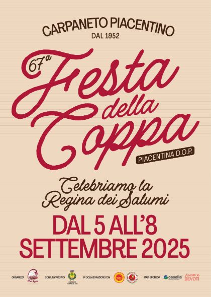 Festa della Coppa Piacentina D.O.P. 67° edizione Festa della Coppa Piacentina D.O.P. 67° edizione