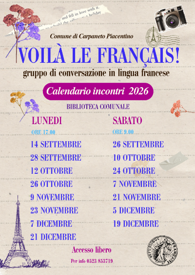 Conversazione Francese primavera-estate 2026