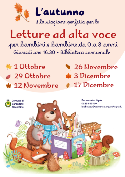 Letture Alta Voce - Locandina SET-DIC 2026