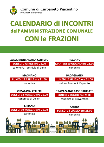 SCS - Locandina Calendario Incontri Frazioni 2025