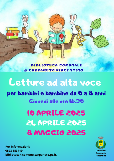 SCS - Letture ad alta voce - 2 Calendario PRIMAVERA 2025