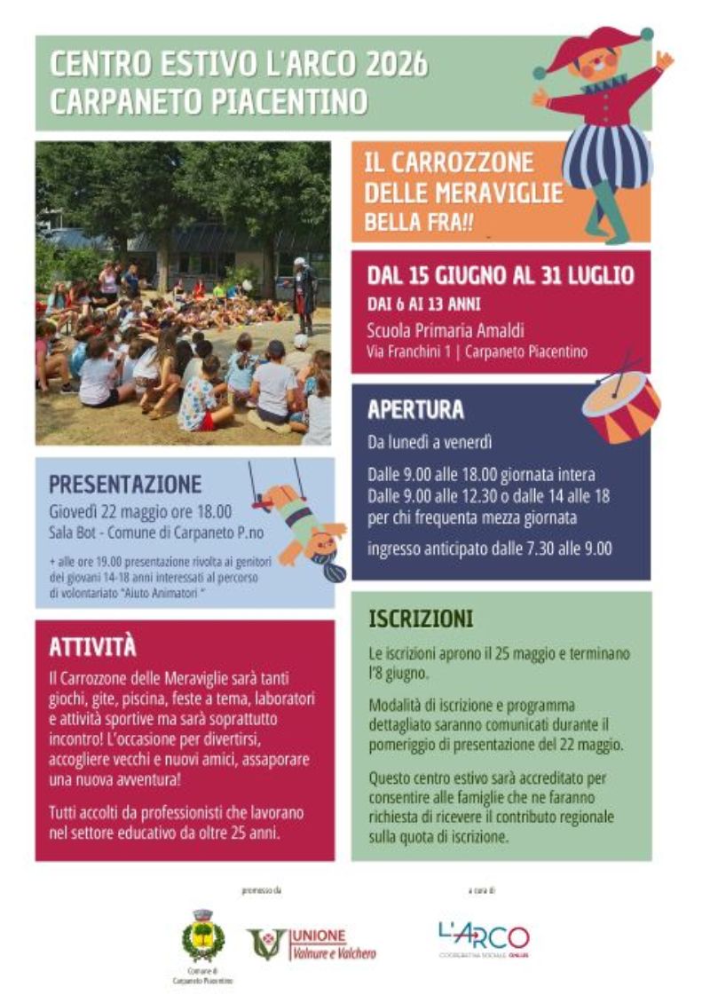 locandina centro estivo