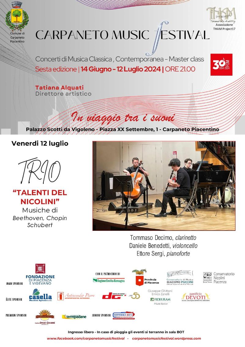 SCS carpaneto music festival 12 luglio