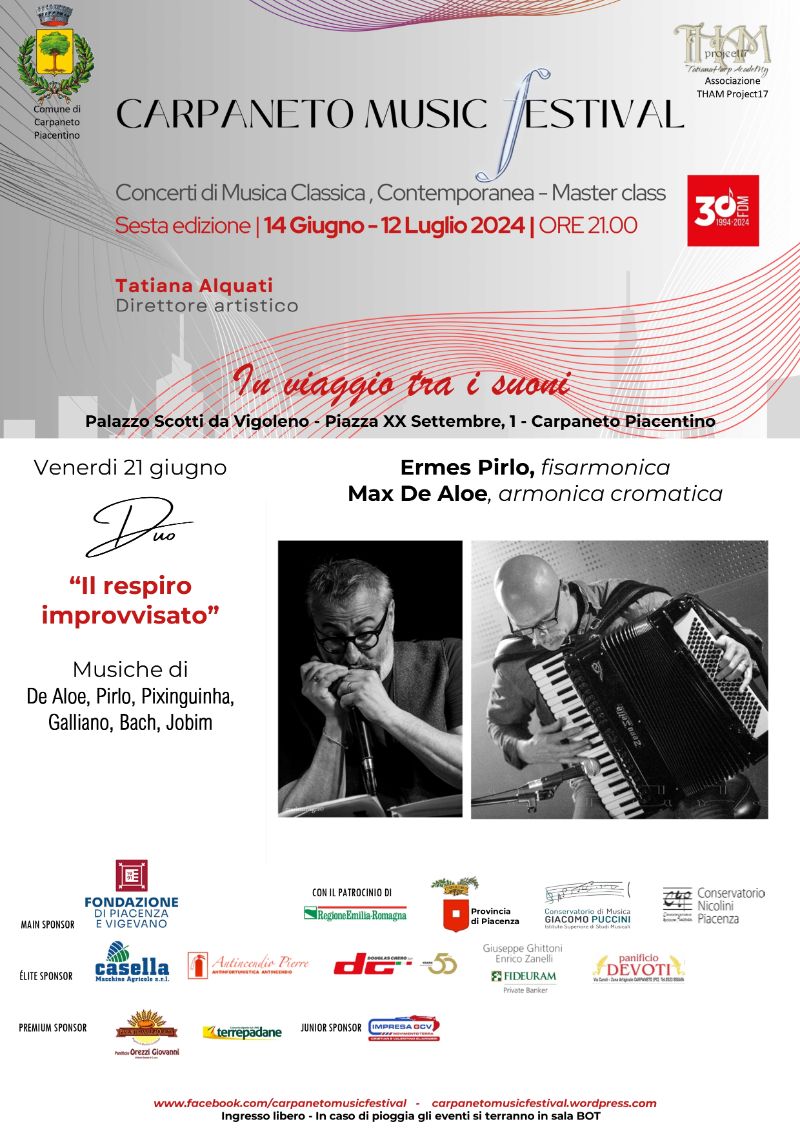 SCS carpaneto music festival 21 giugno
