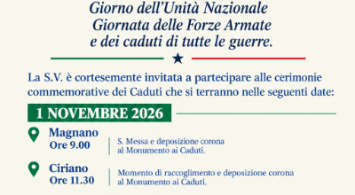 celebrazione 4 novembre