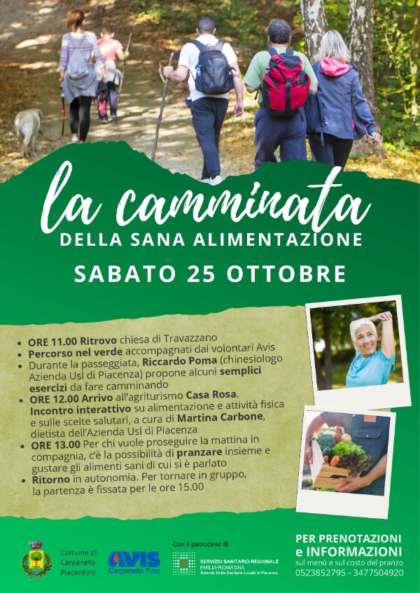 Camminata sana alimentazione 2025