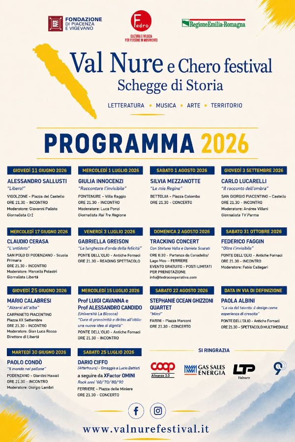 LOCANDINA Festival Valnure Chero 2026