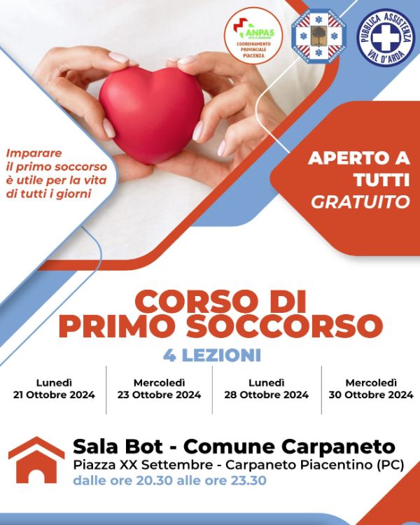 SCS Corso Primo Soccorso 2024