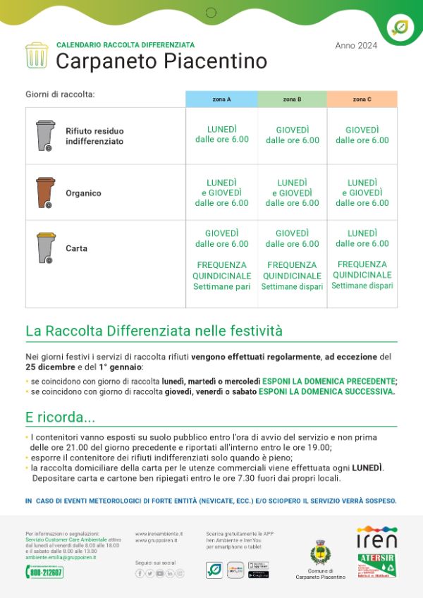 calendario Iren