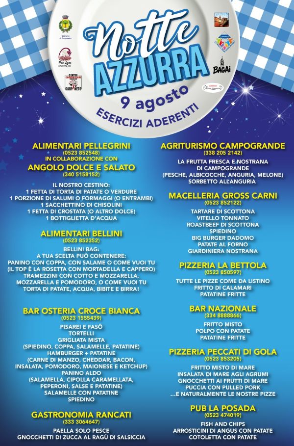 notte azzurra 2025
